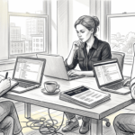 Small business team reviews hosting setup